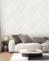 Обои Accento Modern 286896 Винил на флизелине (1,06*10,05) Бежевый, Геометрия/Абстракция — фото 2, Обои для стен