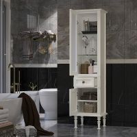 Товар: Шкаф пенал Opadiris Кантара 46 L 00-00004342 Слоновая кость - фото 6 Шкаф пенал Opadiris Кантара 46 L 00-00004342 Слоновая кость — фото 6, Мебель для ванной