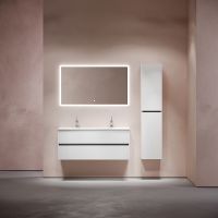 Тумба под раковину Sancos Urban 120 UR120-2W подвесная Белый глянец — фото 9, Мебель для ванной