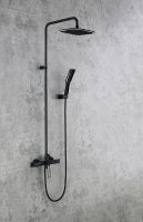 Товар: Душевая система Royce Queen RCS-110104BL Черная матовая - фото 2 Душевая система Royce Queen RCS-110104BL Черная матовая — фото 2, Душевое оборудование. Душевая программа