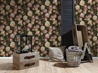 Обои AS Creation History of Art 37650-1 Винил на флизелине (0,53*10,05) Зеленый/Розовый, Цветы — фото 3, Обои для стен