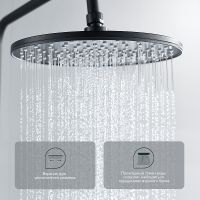 Душевая система Splenka S05.24.06 Черная матовая — фото 6, Душевые стойки