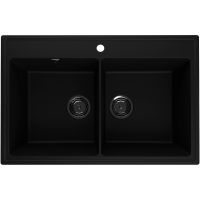 Кухонная мойка Ulgran Quartz Ruma 780-07 Уголь — фото 1, Кухонные мойки