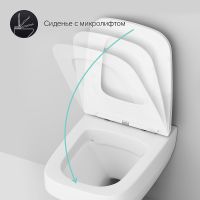 Унитаз AM.PM Inspire V2.0 C50A1700SC подвесной с сиденьем Микролифт — фото 8, Подвесные унитазы