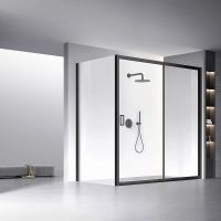 Товар: Душевая стенка Veconi Rovigo KP-13 90 KP13B-90-01-C5 профиль Черный стекло прозрачное - фото 2 Душевая стенка Veconi Rovigo KP-13 90 KP13B-90-01-C5 профиль Черный стекло прозрачное — фото 2, Боковые стенки