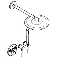 Товар: Душевая система Grohe SmartControl 34709000 Хром - фото 2 Душевая система Grohe SmartControl 34709000 Хром — фото 2, Встраиваемые душевые комплекты