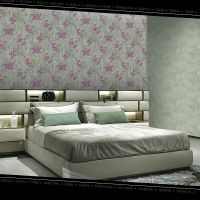 Обои Decori-Decori City 83267 Винил на флизелине (1,06*10,05) Зеленый/Фиолетовый, Цветы — фото 2, Обои для стен