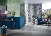 Панно Marburg Crush Motion 63394 Винил на флизелине (0,7*2,7) Серый/Разноцветный, Цветы — фото 3, Обои для стен