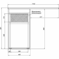 Тумба с раковиной Aquanet Токио 110 L 239298 Белая — фото 18, Тумбы с раковиной