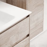 Тумба под раковину Sancos Libra 120 LB120-2EG подвесная Дуб галифакс натуральный — фото 5, Мебель для ванной