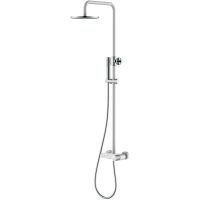 Душевая система Boheme Stick 128-WCR.2 Белая Хром — фото 1, Душевое оборудование. Душевая программа