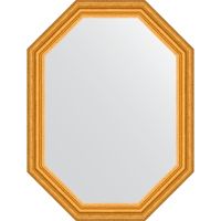 Зеркало Evoform Octagon 62x82 BY 7083 в багетной раме - Состаренное золото 67 мм — фото 1, Мебель для ванной