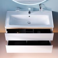 Тумба под раковину AM.PM X-Joy 100 M85AFHX1002WG подвесная Белый глянец — фото 10, Тумбы под раковину