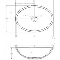 Раковина-чаша Abber Kristall 50 AT2802Vesuvian Оливковая — фото 5, Раковины накладные