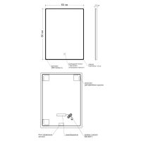 Товар: Зеркало Orange Black 60 BL-60ZE с подсветкой с сенсорным выключателем - фото 7 Зеркало Orange Black 60 BL-60ZE с подсветкой с сенсорным выключателем — фото 7, Мебель для ванной