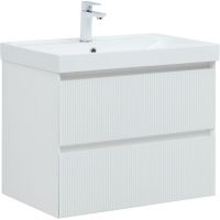 Тумба под раковину Aquanet Альтера 70 337155 подвесная Белая матовая — фото 1, Мебель для ванной