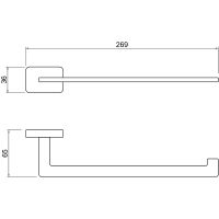 Товар: Полотенцедержатель Aquatek Либра AQ4319MB Черный матовый - фото 2 Полотенцедержатель Aquatek Либра AQ4319MB Черный матовый — фото 2, Полотенцедержатели
