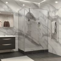 Товар: Душевой уголок Grossman Forta 120х80 GR-1280RFo профиль Хром стекло прозрачное - фото 2 Душевой уголок Grossman Forta 120х80 GR-1280RFo профиль Хром стекло прозрачное — фото 2, Душевые уголки