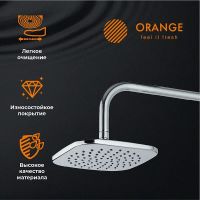 Товар: Верхний душ Orange S08TS Хром - фото 6 Верхний душ Orange S08TS Хром — фото 6, Душевое оборудование. Душевая программа