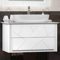 Тумба под раковину Opadiris Луиджи 90 00-00005939 подвесная Белая матовая — фото 6, Мебель для ванной