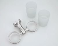 Стакан для зубных щеток Frap F37 F3708 двойной Сатин — фото 5, Стаканы для зубных щеток