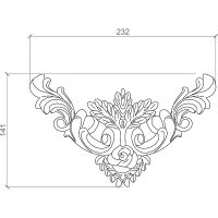 Орнамент Европласт 1.60.031 28x141x232 мм — фото 2, Колонны