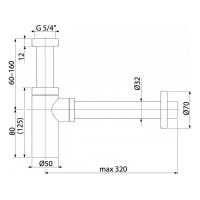 Сифон для раковины Boheme 609-BR Бронза — фото 2, Сифоны для раковины