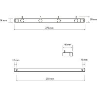 Товар: Вешалка для полотенец Bemeta Neo 104606105 Нержавеющая сталь - фото 3 Вешалка для полотенец Bemeta Neo 104606105 Нержавеющая сталь — фото 3, Крючки для полотенец