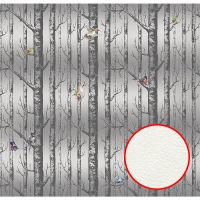 Фреска Ortograf Silver&Gold 32835 Фактура флок FLK Флизелин (2,8*2,7) Серый, Деревья/Цветы — фото 1, Фрески