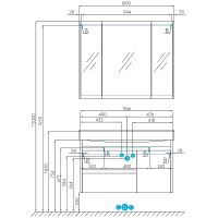 Товар: Тумба под раковину Aquaton Нортон 100 1A249001NT010 подвесная Белая глянцевая - фото 14 Тумба под раковину Aquaton Нортон 100 1A249001NT010 подвесная Белая глянцевая — фото 14, Мебель для ванной