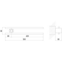 Электрический полотенцесушитель Terminus Полка Электро П2 Круг 500х90 4670078537737 Хром — фото 8, Электрические полотенцесушители