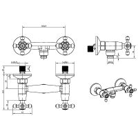 Смеситель для душа Boheme Satine 314-ST Бронза — фото 3, Смесители