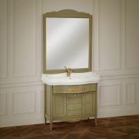 Тумба под раковину Migliore Bella 90 25933 Оливковая — фото 2, Тумбы под раковину