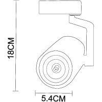 Трековый светильник Artelamp Traccia Черный арт-A2310PL-1BK — фото 6, Трековые светильники