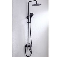 Душевая система Schein 865514BP Черная матовая — фото 1, Душевые стойки