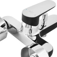 Смеситель для ванны Ideal Standard Tyria BC157HS Черный матовый Хром — фото 2, Смесители