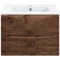 Тумба под раковину Vincea Mia Slim 70 VMC-2MC700S1RW подвесная R.Wood — фото 1, Тумбы под раковину