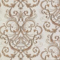 Обои Decori-Decori Gioiello 82505 Винил на флизелине (1,06*10,05) Бежевый, Дамаск — фото 1, Обои для стен