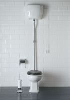 Сливная арматура Globo Paestum BA003cr ручка Белая цепочка Хром — фото 2, Прочие комплектующие для слива и канализации