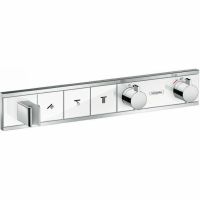 Смеситель для душа Hansgrohe RainSelect 15356400 c термостатом Белый Хром — фото 1, Смесители
