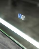 Зеркало BelBagno Kraft 120 SPC-KRAFT-1200-800-LED-TCH-WARM с подсветкой Сатин с сенсорным выключателем и подогревом — фото 5, Зеркала в ванную комнату