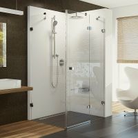 Душевой уголок Ravak Brilliant BSDPS-80/80 80х80 R 0UP44A00Z1 профиль Хром стекло Transparent — фото 1, Квадратные душевые уголки