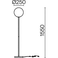 Товар: Торшер Maytoni Modern Ring MOD013FL-01B Белый Черный - фото 5 Торшер Maytoni Modern Ring MOD013FL-01B Белый Черный — фото 5, Торшеры