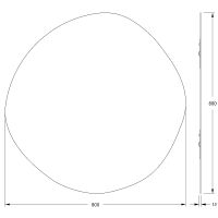 Зеркало Evoform Essence 80х80 с полированной кромкой арт-BY 0326 — фото 5, Зеркала в ванную комнату