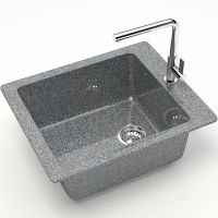 Кухонная мойка Bergg Z8 B008Q008 Темно-серая — фото 2, Кухонные мойки