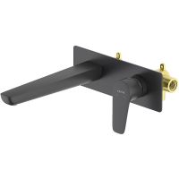 Смеситель для раковины Aquatek Бетта AQ1113MB Черный матовый — фото 1, Смесители для раковины