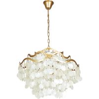 Люстра Artelamp Pipirima A4065SP-9SG Белая Золото матовое — фото 1, Люстры