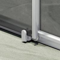 Товар: Душевая дверь Maybah Glass MGD-1289-5 1500x1950 раздвижная профиль Хром матовый стекло графитовое матовое - фото 2 Душевая дверь Maybah Glass MGD-1289-5 1500x1950 раздвижная профиль Хром матовый стекло графитовое матовое — фото 2, Душевые двери в нишу