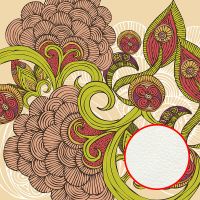 Фреска Ortograf Цветы 9608 Фактура флок FLK Флизелин (2,7*2,7) Разноцветный, Цветы/Абстракция — фото 1, Фрески