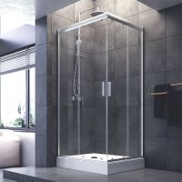 Товар: Душевой уголок AM.PM Gem 100х80 W90G-404-100280-MT профиль Хром матовый стекло прозрачное - фото 2 Душевой уголок AM.PM Gem 100х80 W90G-404-100280-MT профиль Хром матовый стекло прозрачное — фото 2, Душевые уголки